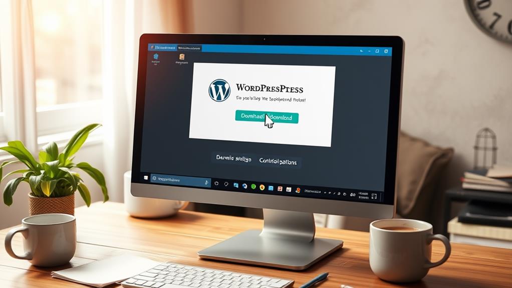 installing wordpress software package